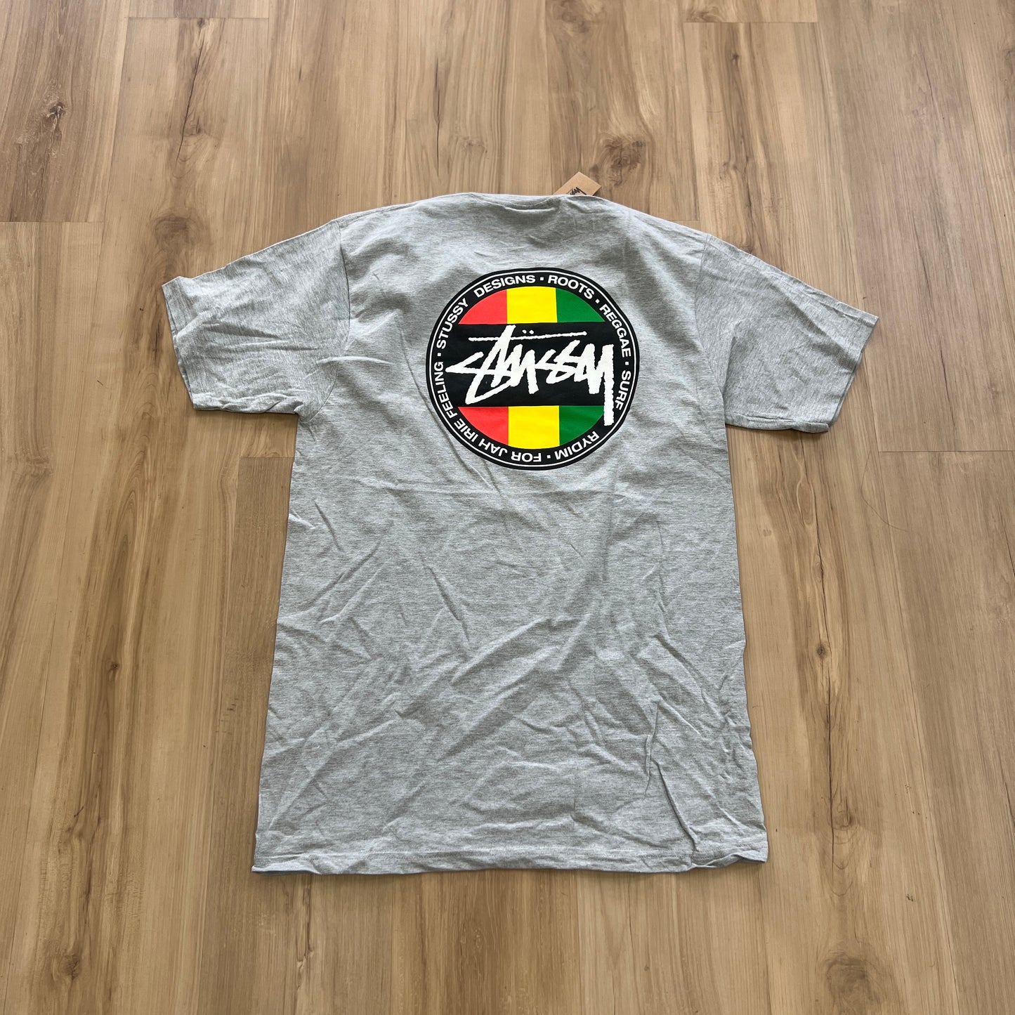 Stussy Rasta Surf Tee Gray
