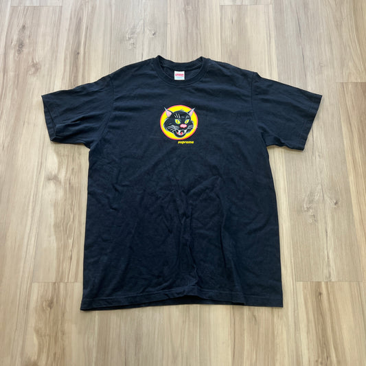 Supreme Black Cat Tee Black SS20