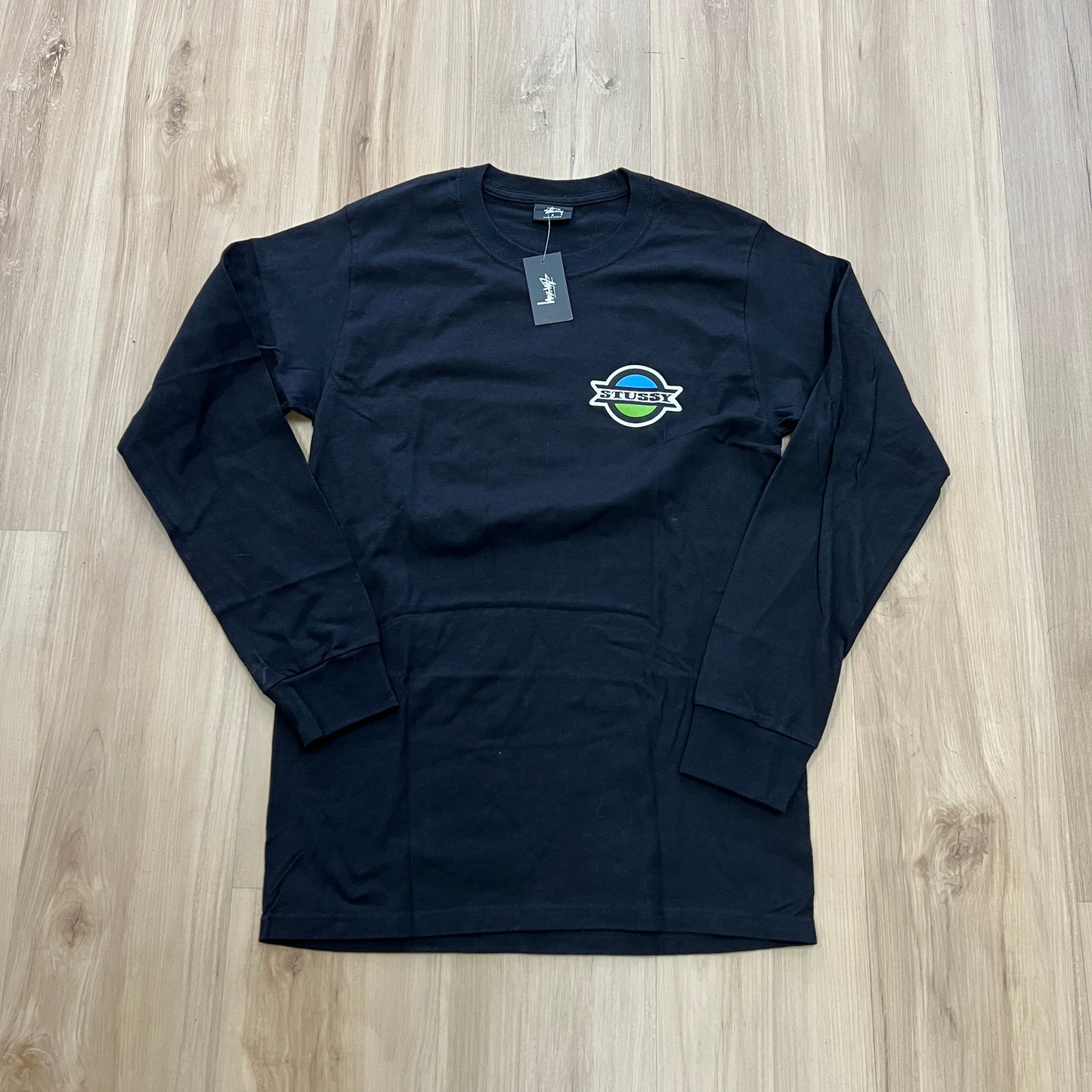 Stüssy Bus Stop long-sleeve T-shirt Black