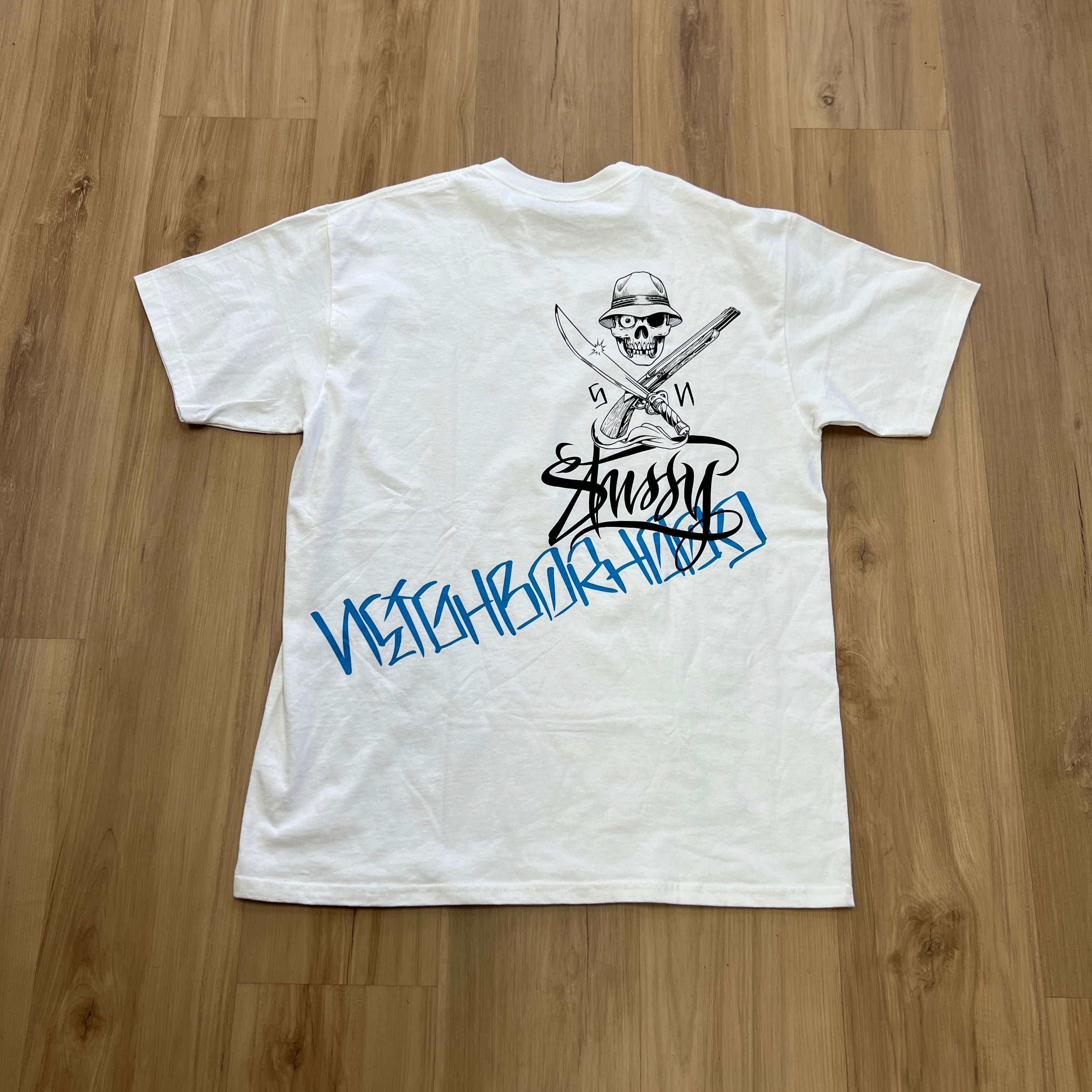 NEIGHBORHOOD×STUSSY コラボTシャツ Stussy x Neighborhood Boneyards collection t-shirt White – Holy Ground