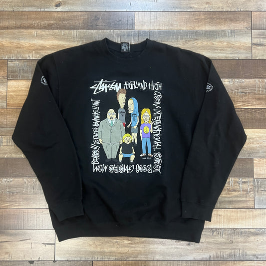Stussy x MTV Beavis and Butt-Head Crewneck