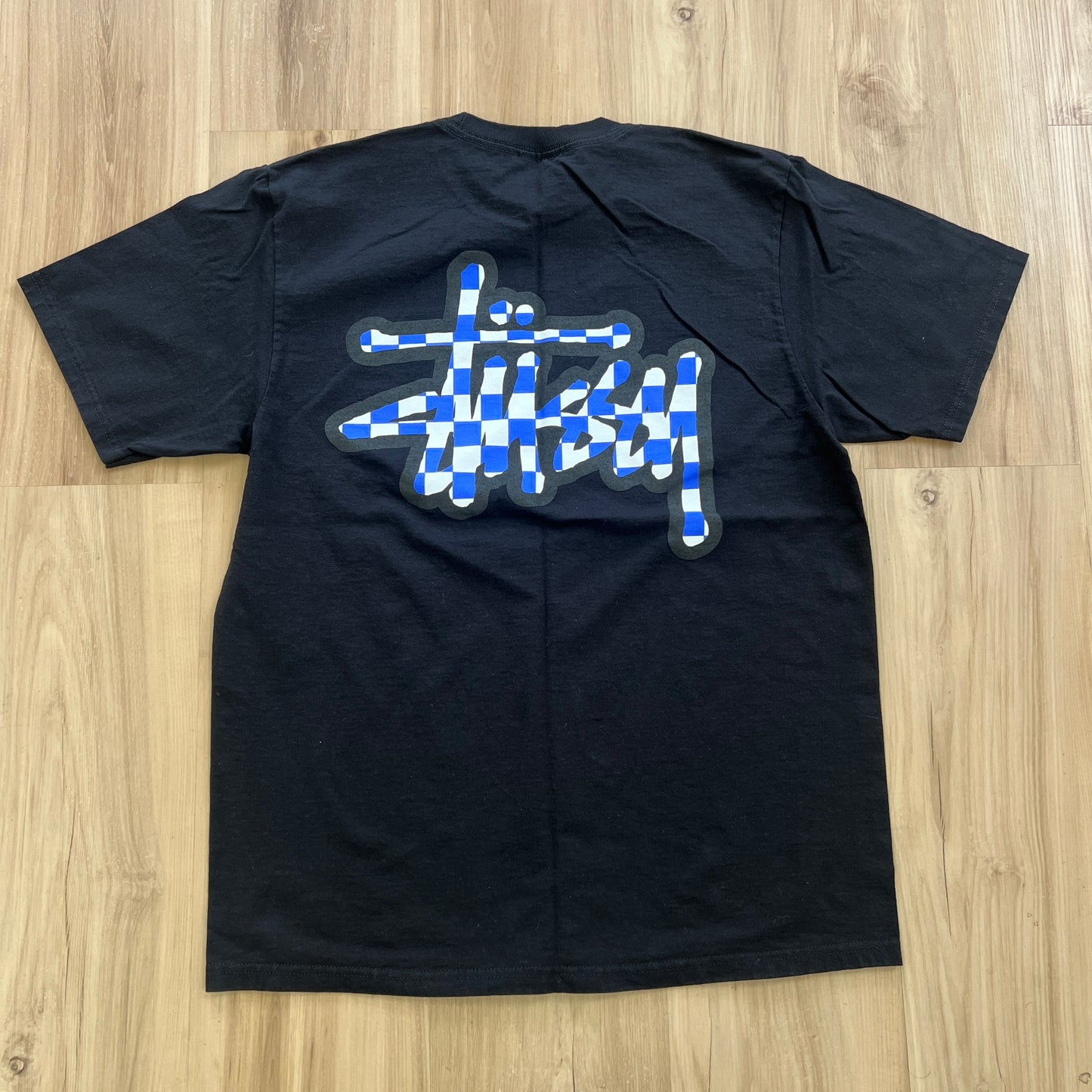 Stüssy Checker Stock Tee Black