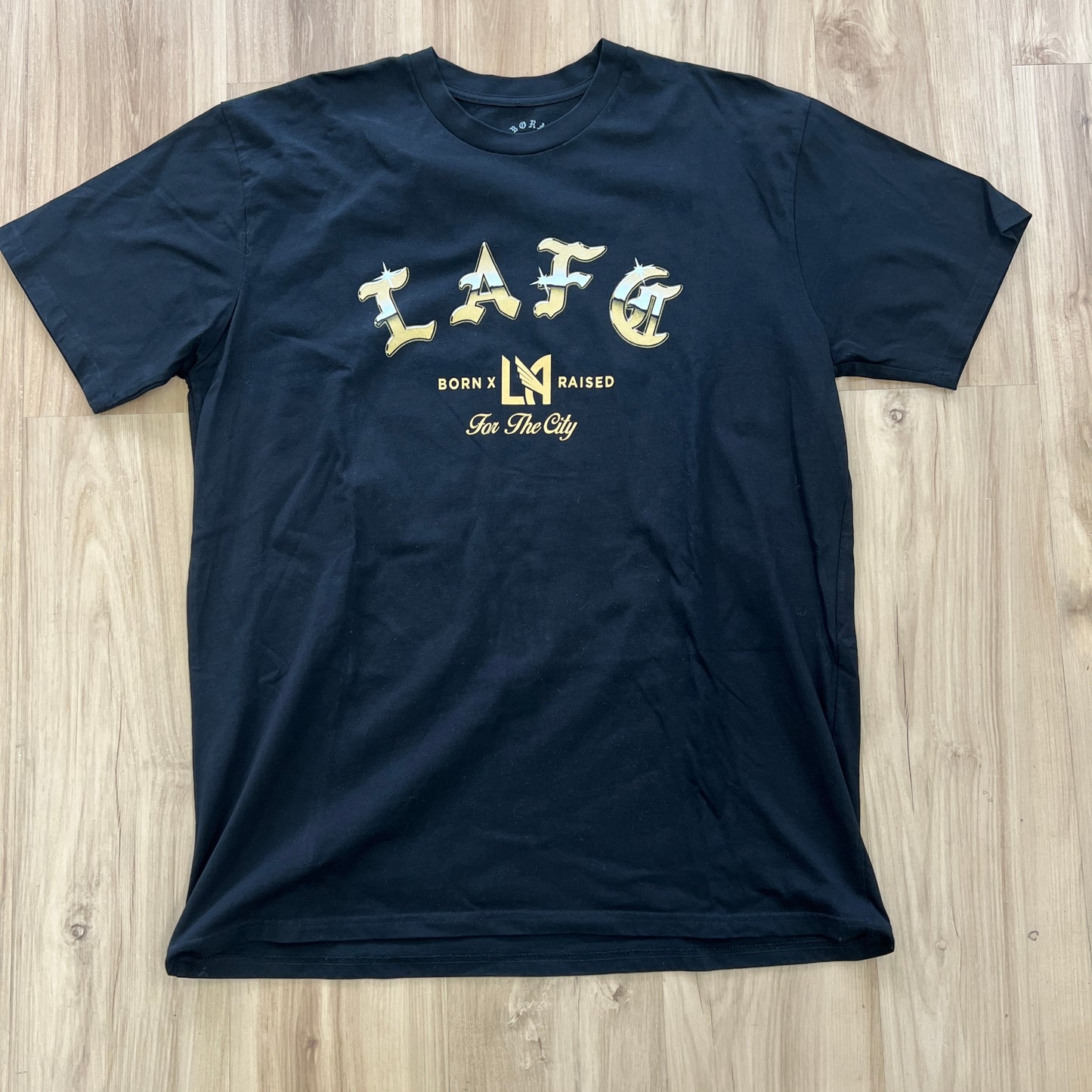 Born x Raised LAFC 2022 MLS Cup Champions Chrome Tee Black