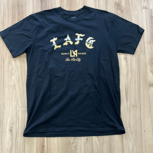 Born x Raised LAFC 2022 MLS Cup Champions Chrome Tee Black