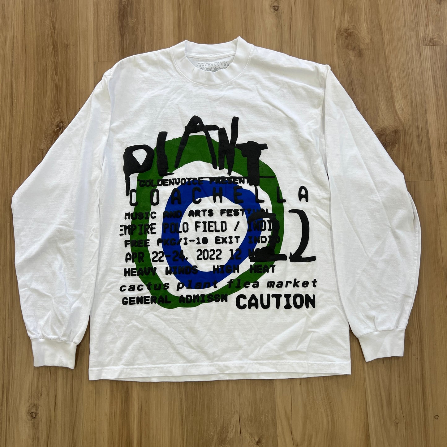 Cactus Plant Flea Market x Coachella Long-Sleeve Tee White