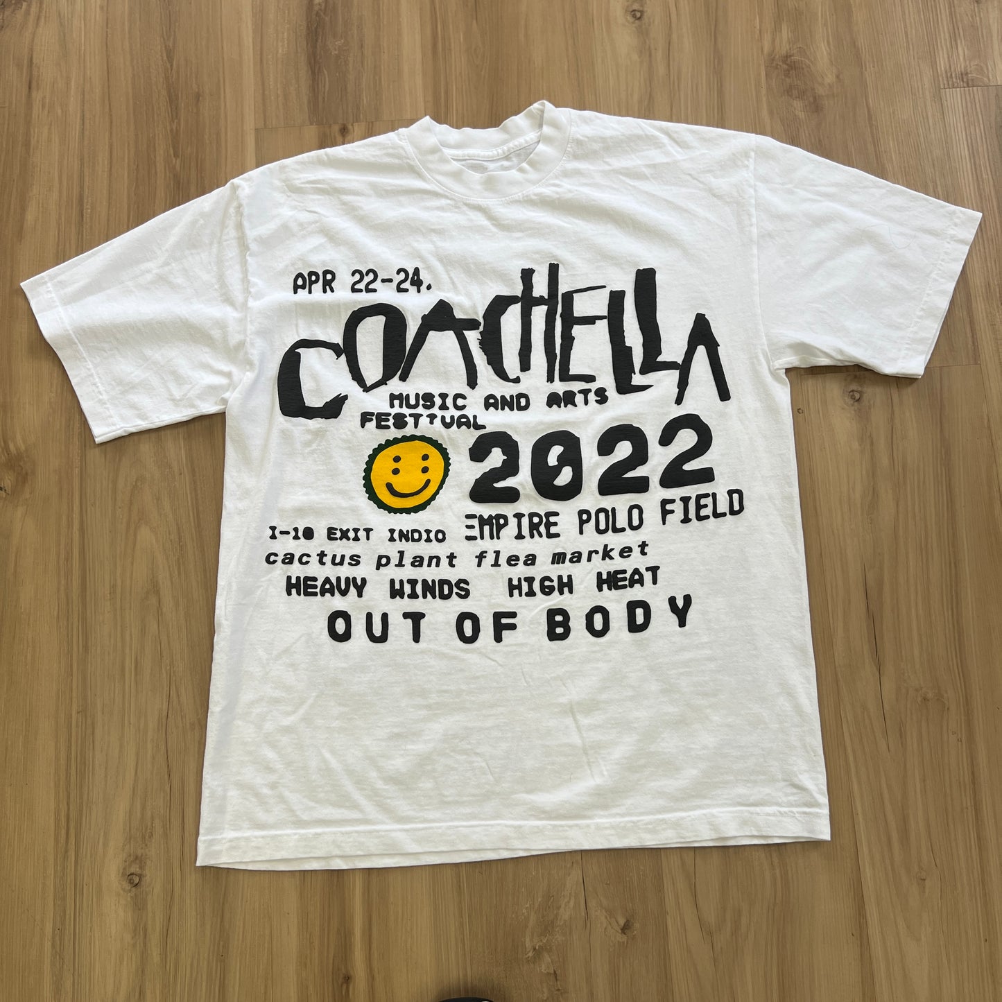 Cactus Plant Flea Market x Coachella Weekend 2 Tee White