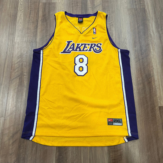 Nike Kobe Lakers Jersey, size 2XL, preowned, yellow with number 8.