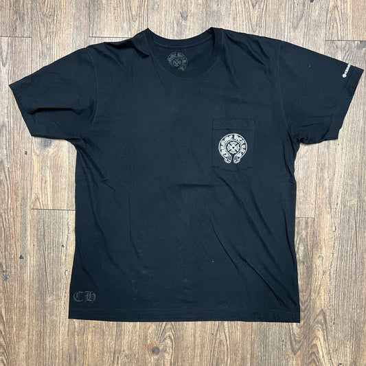 Chrome Hearts Horseshoe Logo Pocket Tee Black