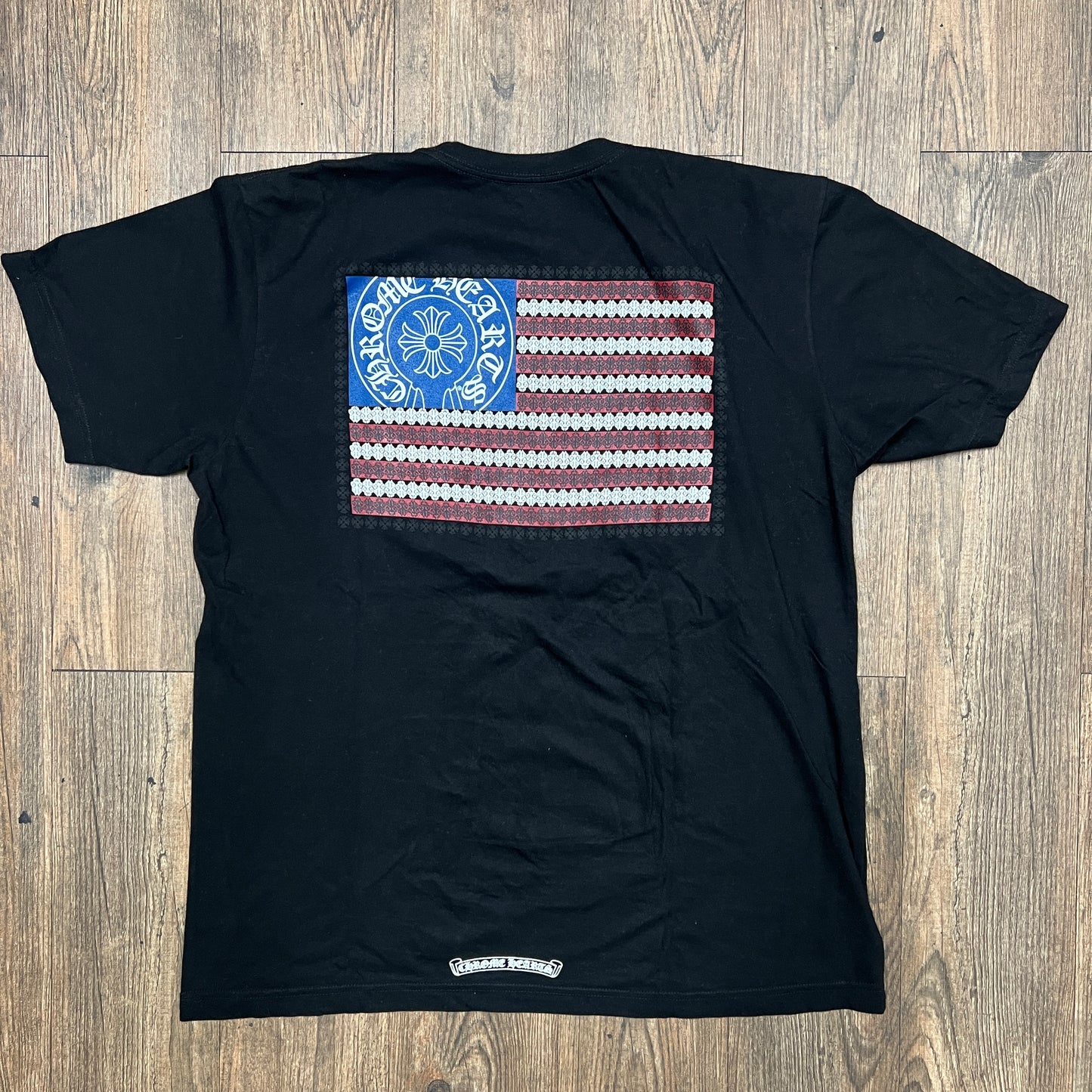 Chrome Hearts American Flag Dagger Tee Black