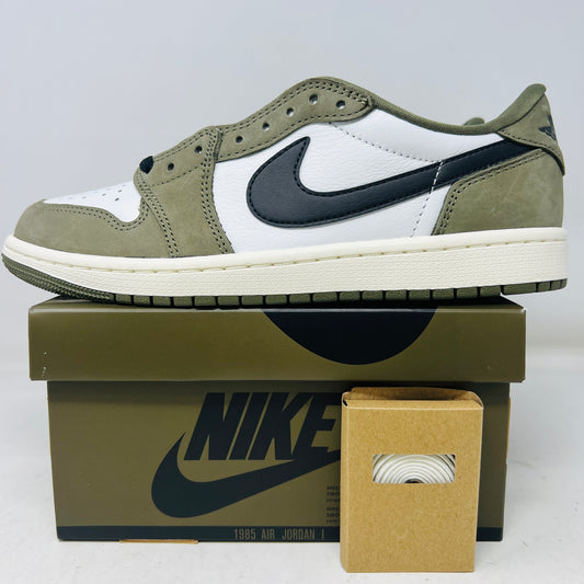 Jordan 1 Retro Low Medium Olive Summit White Sail Black