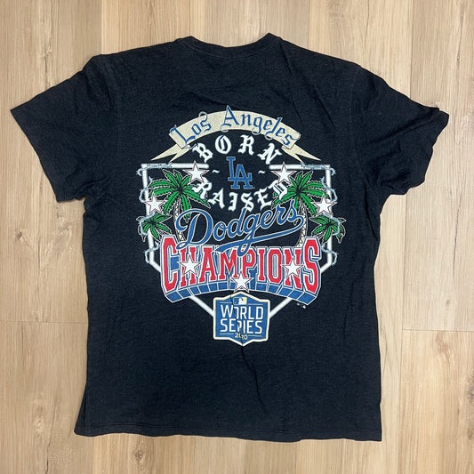 Born x Raised x '47 Brand T-shirt Los Angeles Dodgers' 2020 World Series Championship
