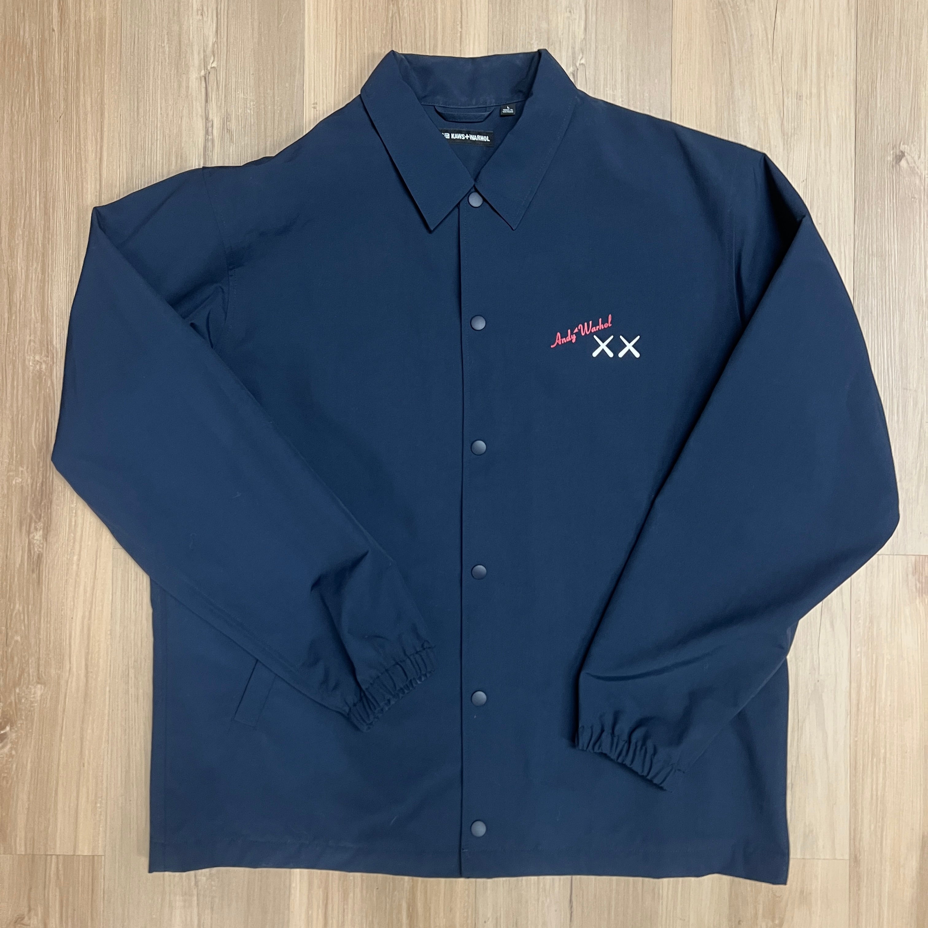 Uniqlo x KAWS x Andy Warhol Coach Jacket Navy Blue – Holy Ground