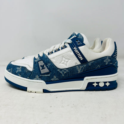 Louis Vuitton LV Trainer Monogram Denim White Blue