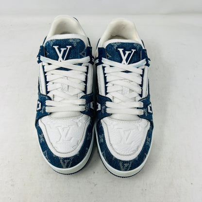 Louis Vuitton LV Trainer Monogram Denim White Blue