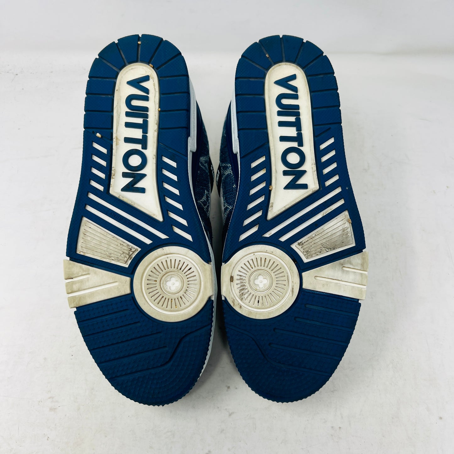 Louis Vuitton LV Trainer Monogram Denim White Blue