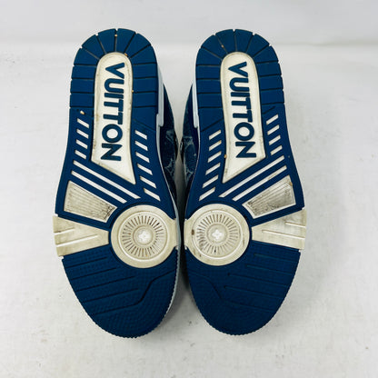 Louis Vuitton LV Trainer Monogram Denim White Blue