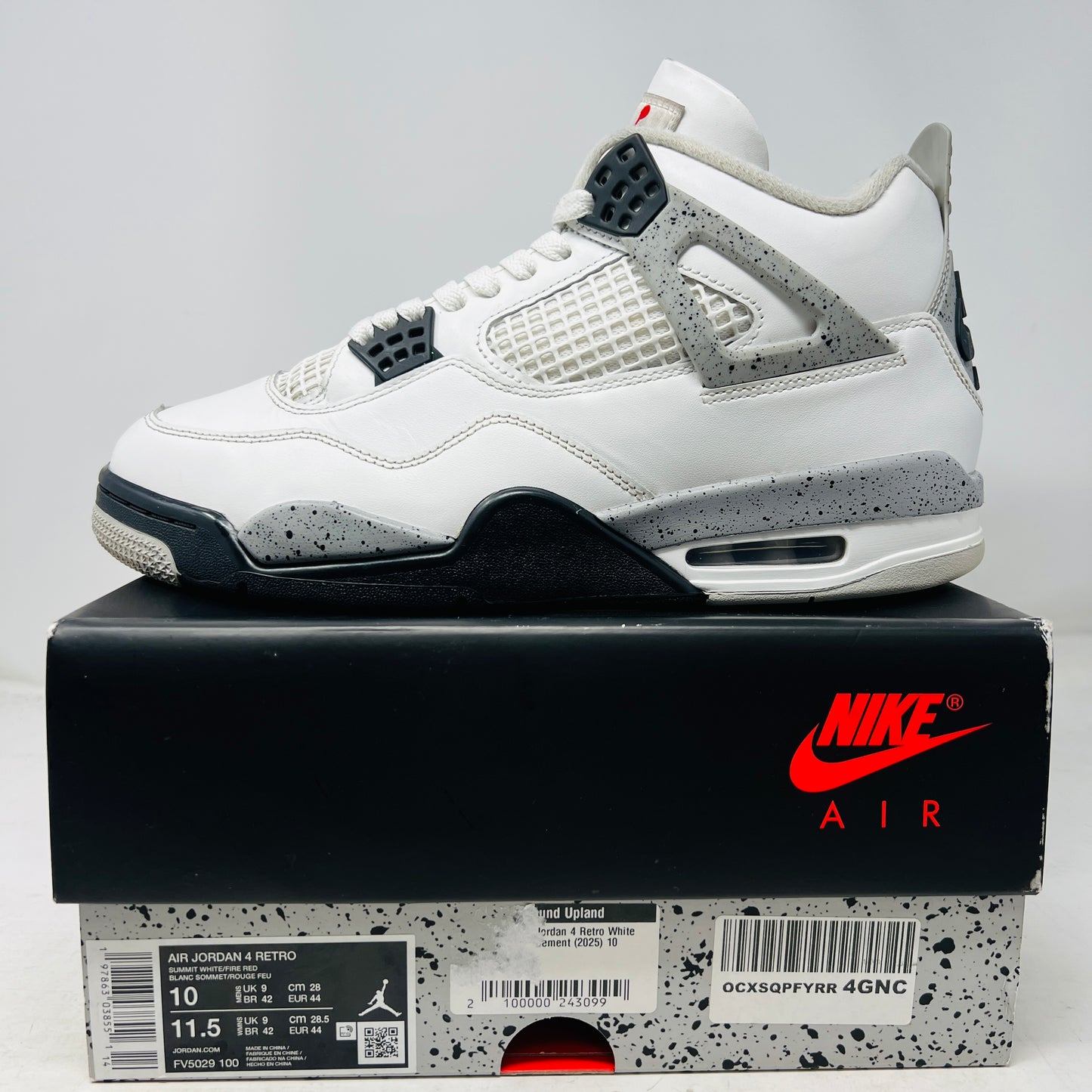Jordan 4 Retro White Cement (2025)