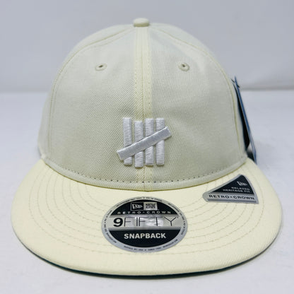 UNDEFEATED X New Era Retro Crown Snapback Off-White