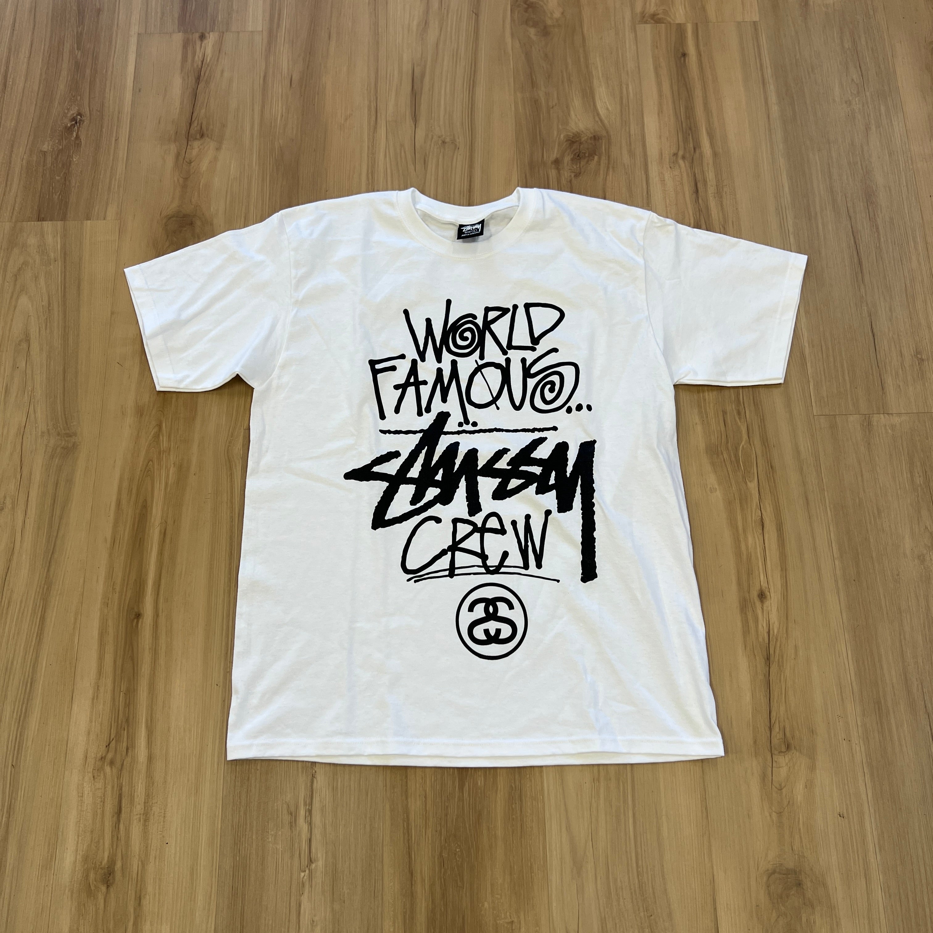 Stussy World Famous Crew T-shirt White – Holy Ground