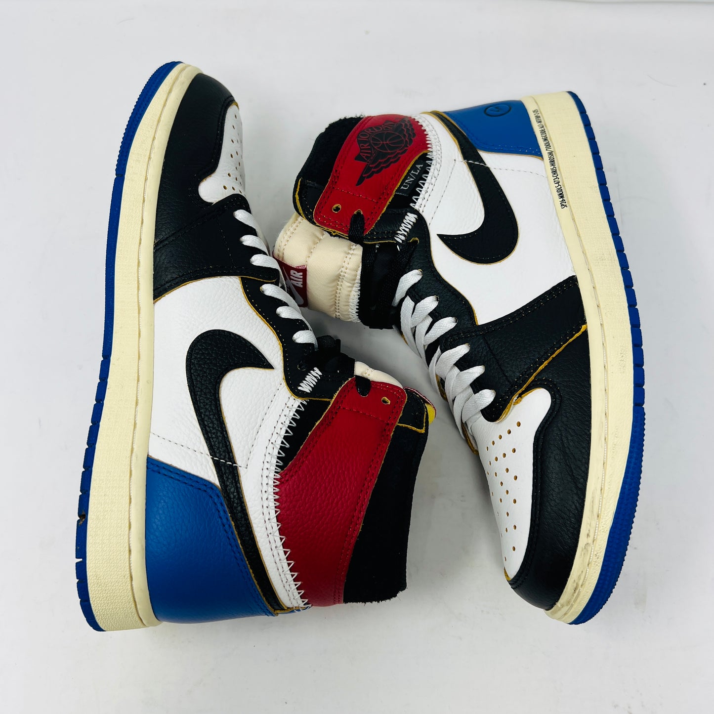 Jordan 1 Retro High OG SP Fragment x Union LA Varsity Red Sport Royal