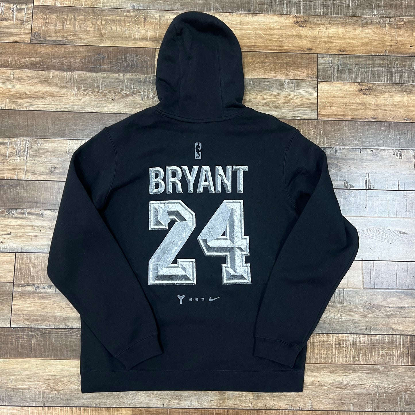 Los Angeles Lakers Kobe Bryant Nike Black Memorial Statue Unveil Name & Number Pullover Hoodie