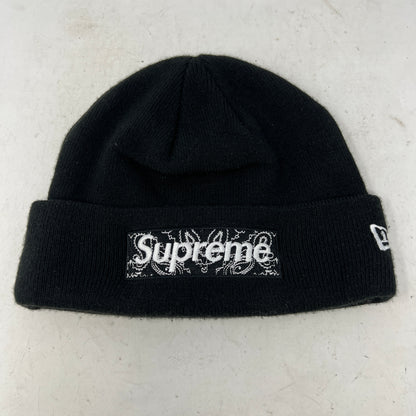 Supreme x New Era Box Logo Beanie Black