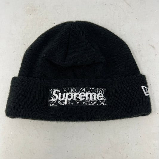 Supreme x New Era Box Logo Beanie Black