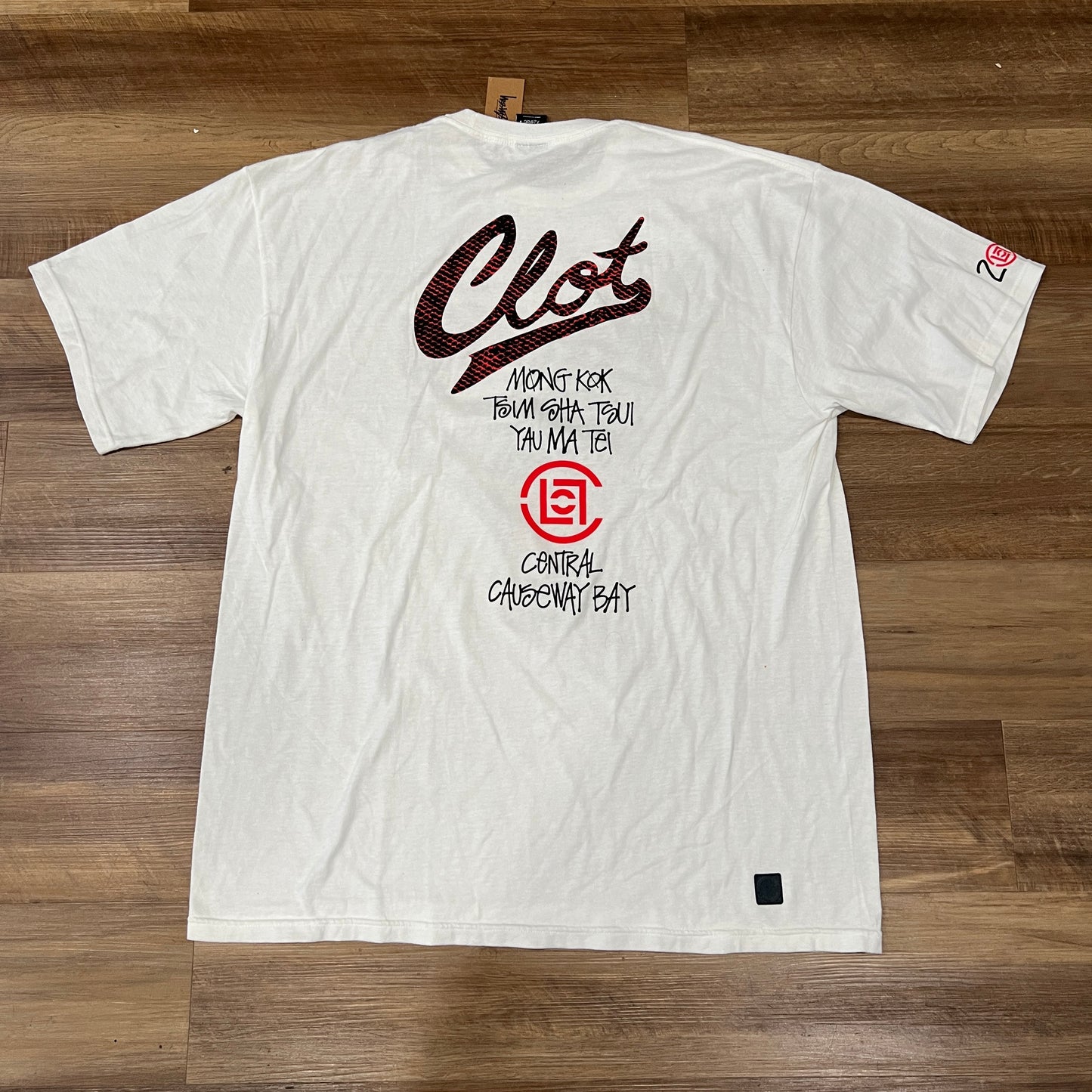 2013 Stussy x CLOT World Tour T-Shirt White