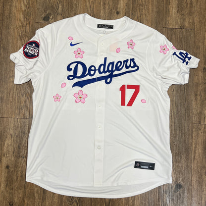 Nike x Takashi Murakami x MLB World Tour Tokyo Series 2025 Dodgers Ohtani Jersey White