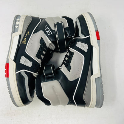Louis Vuitton LV Trainer Sneaker Boot High Black Grey