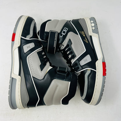 Louis Vuitton LV Trainer Sneaker Boot High Black Grey