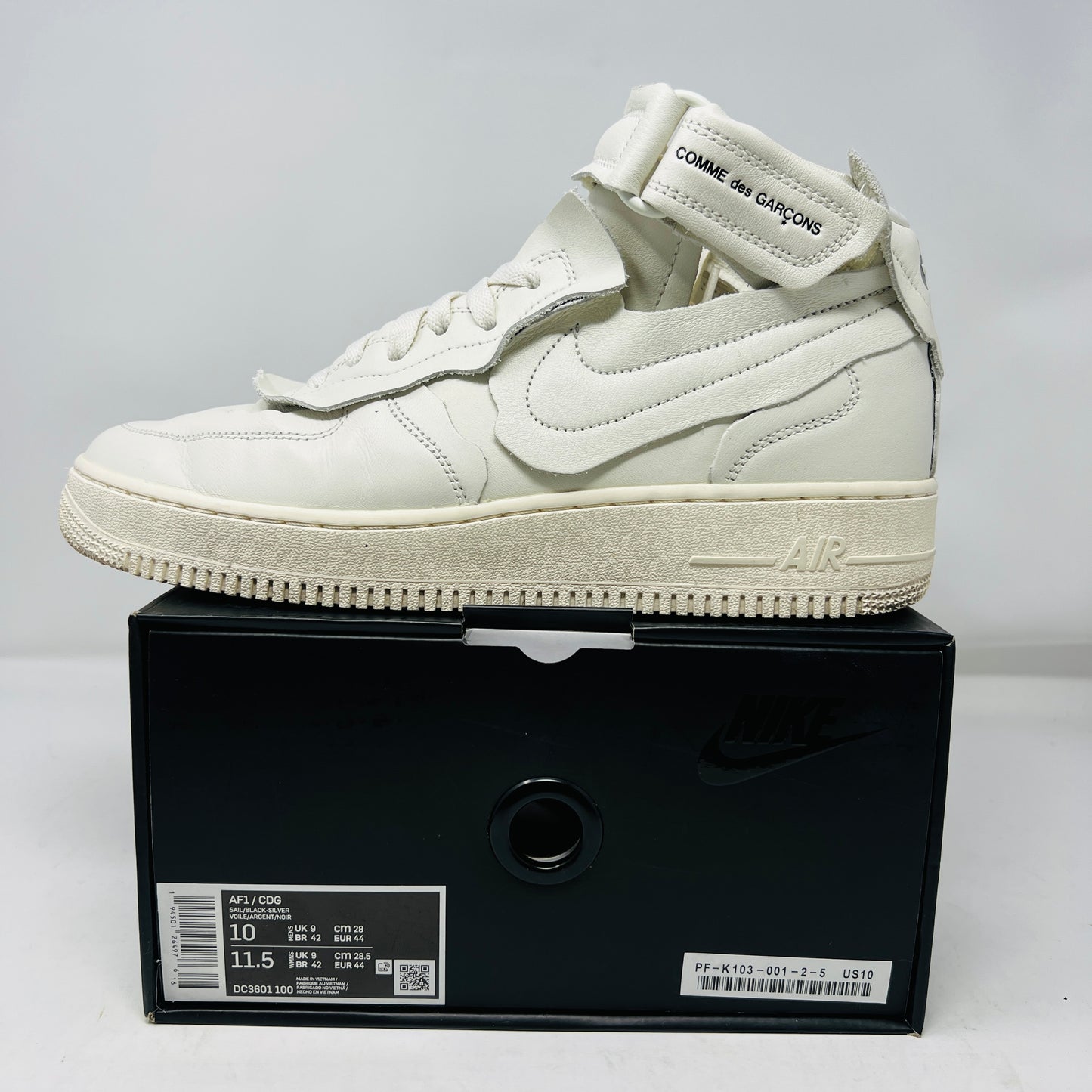 Nike Air Force 1 Mid Comme des Garcons White