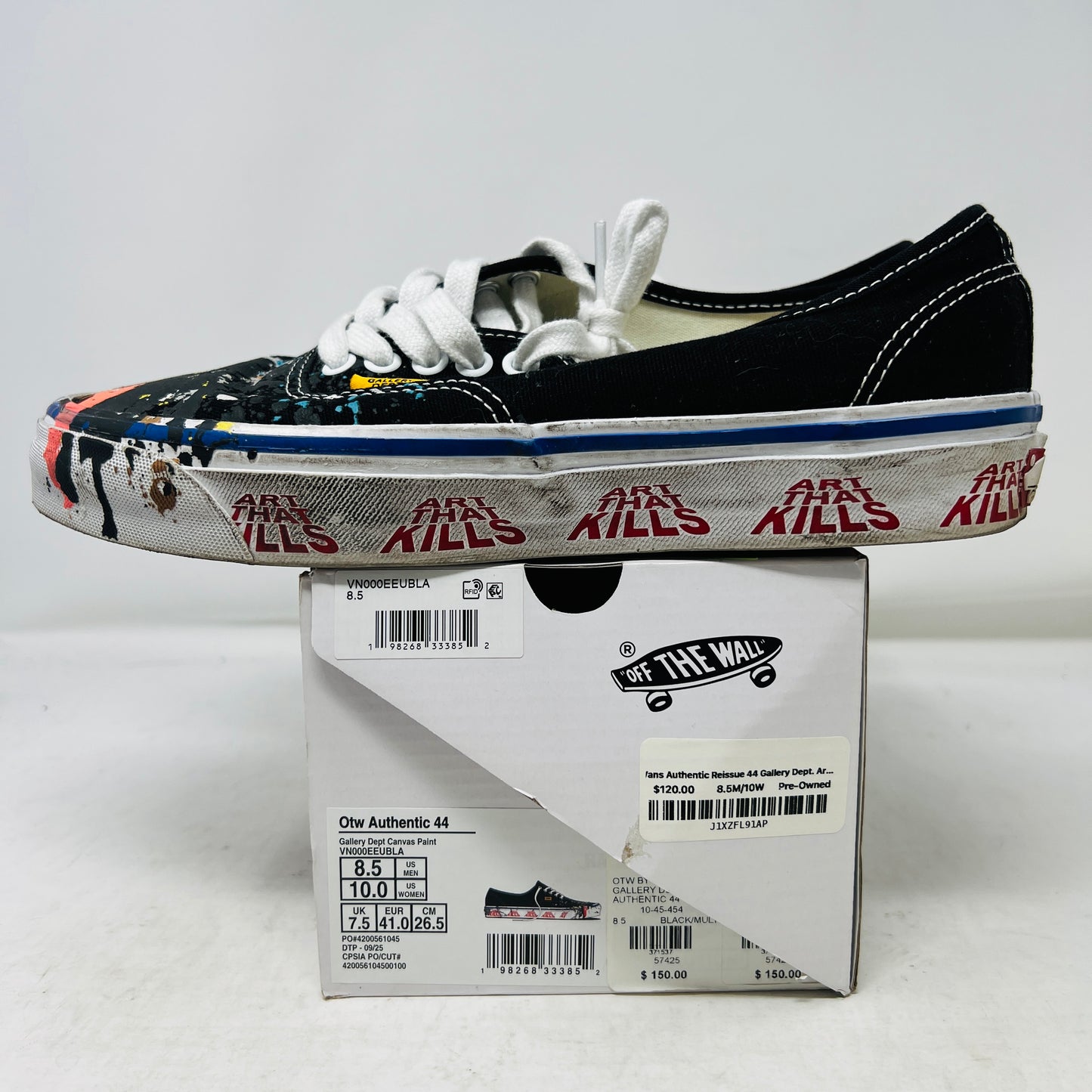 Vans Authentic Reissue 44 Gallery Dept. Art That Kills Black