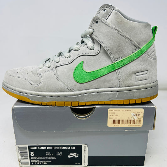 Nike SB Dunk High Silver Box