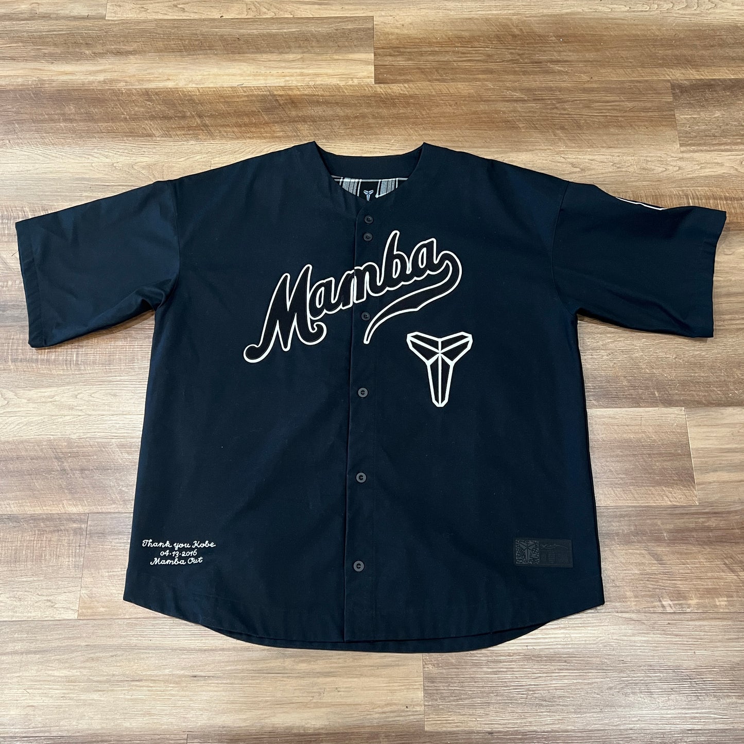 Nike Kobe Bryant Baseball Jersey Black