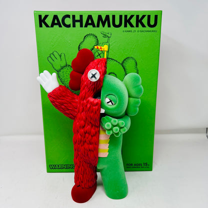 KAWS KACHAMUKKU Vinyl Figure Green/Red
