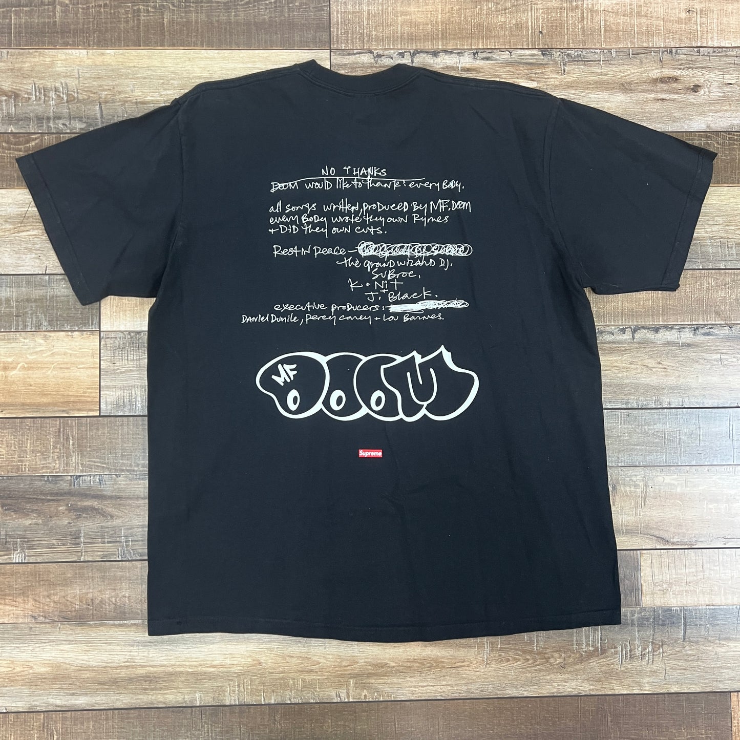 Supreme MF DOOM Tee Black