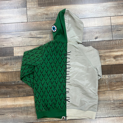 BAPE × AMBUSH Alligator Shark full zip hoodie A Bathing Ape