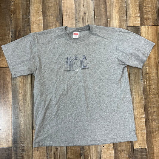 Supreme Three Kings Tee Heather Grey