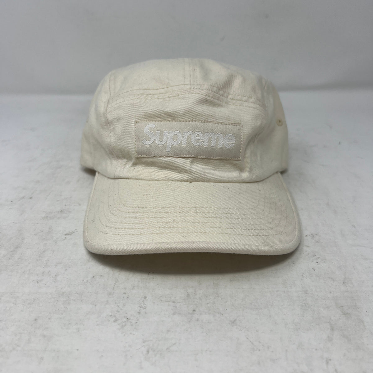 Supreme Washed Chino Twill Camp Cap WHITE