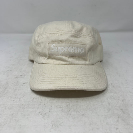 Supreme Washed Chino Twill Camp Cap WHITE