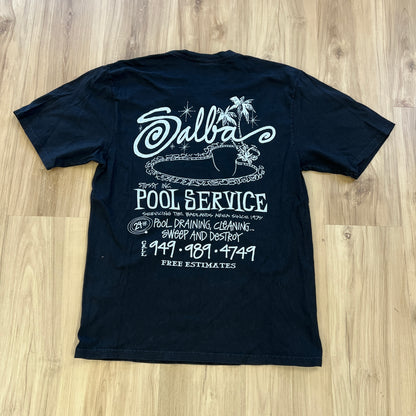 Stussy Pool Service Pigment Dyed Tee Black