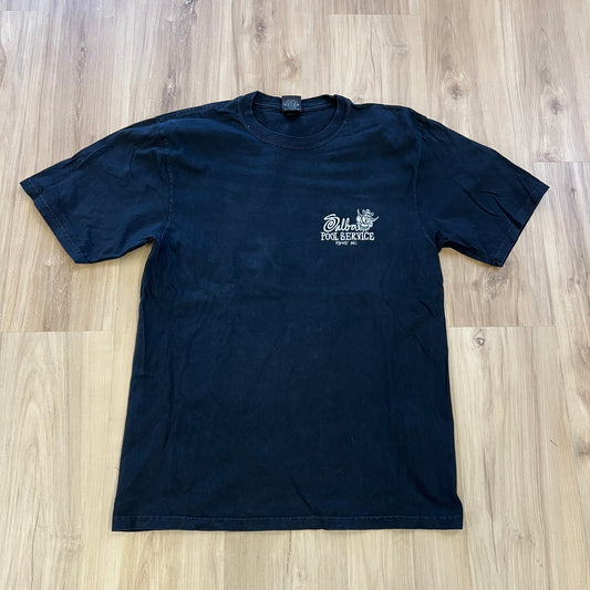 Stussy Pool Service Pigment Dyed Tee Black