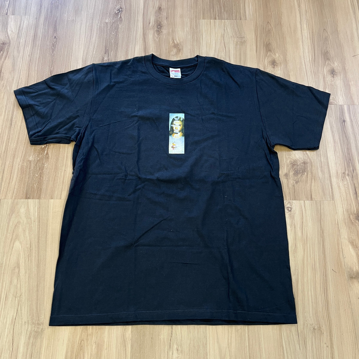 Supreme Prayer Card Box Logo Tee Black