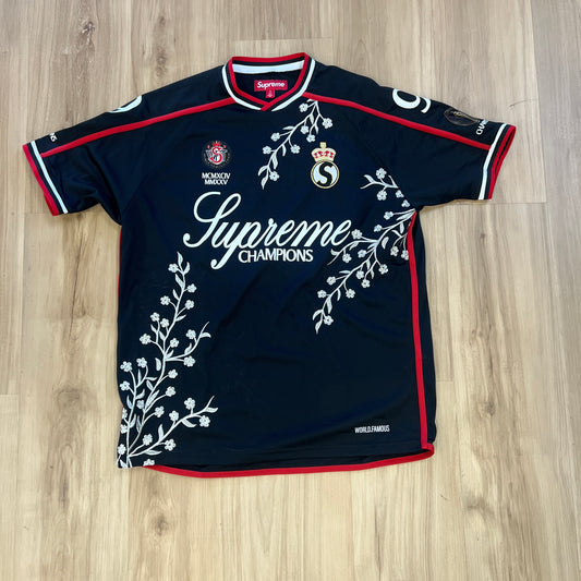 Supreme Floral Soccer Jersey Black