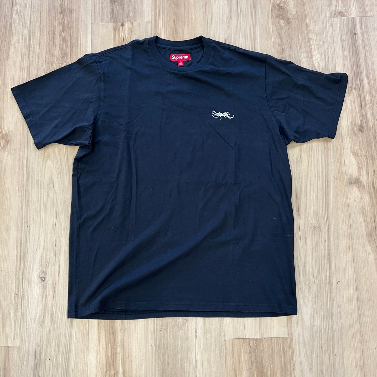 Supreme Washed Script S/S Top Black