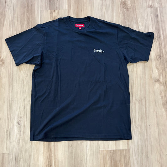 Supreme Washed Script S/S Top Black