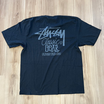 Stussy Classic Gear Pigment Dyed Tee Black