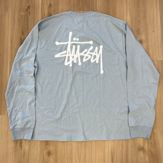 Stussy Basic Long-Sleeve Tee Blue