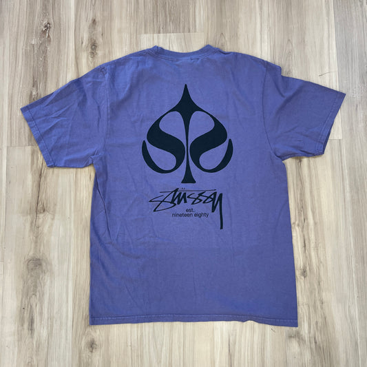 Stussy Spade Pigment Dyed Tee Grape